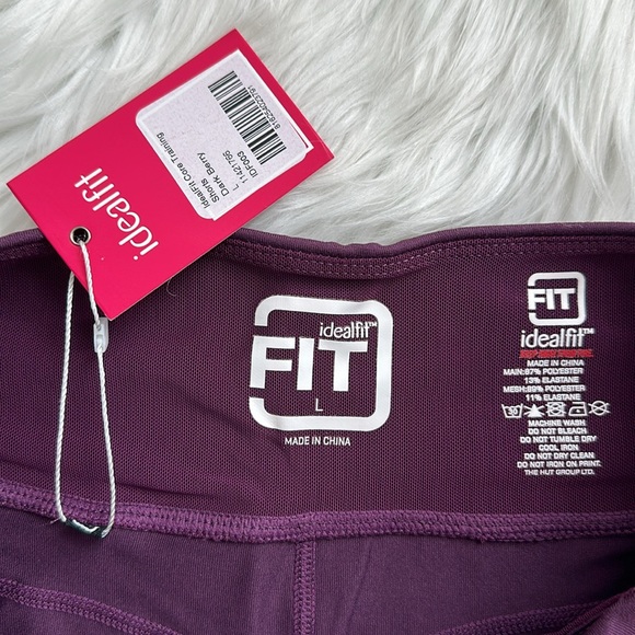 IDEALFIT | Core Training Shorts | Dark Berry | Size L - Picture 5 of 8